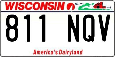 WI license plate 811NQV