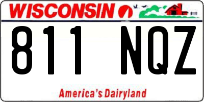WI license plate 811NQZ