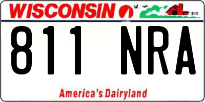 WI license plate 811NRA