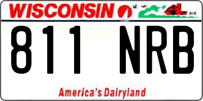 WI license plate 811NRB