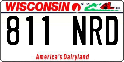 WI license plate 811NRD