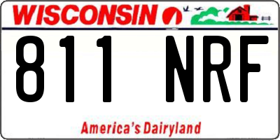WI license plate 811NRF
