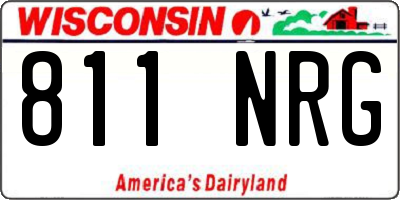 WI license plate 811NRG