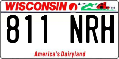 WI license plate 811NRH