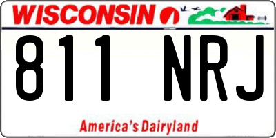WI license plate 811NRJ