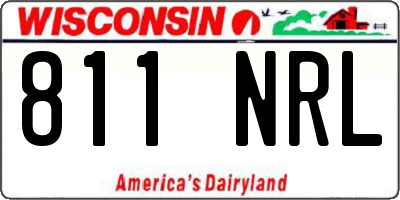 WI license plate 811NRL