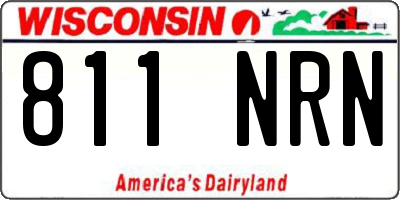 WI license plate 811NRN