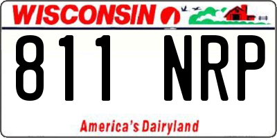 WI license plate 811NRP