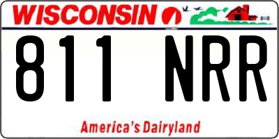 WI license plate 811NRR