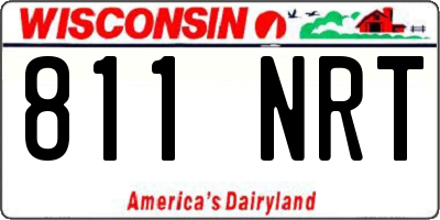 WI license plate 811NRT
