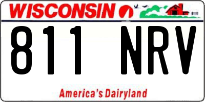 WI license plate 811NRV