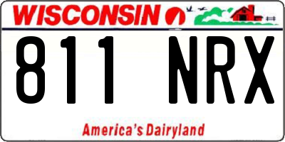 WI license plate 811NRX