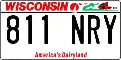 WI license plate 811NRY