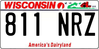 WI license plate 811NRZ