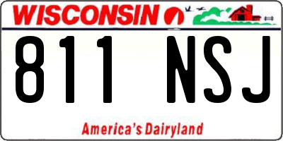 WI license plate 811NSJ