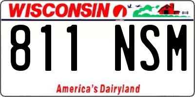 WI license plate 811NSM
