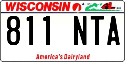 WI license plate 811NTA