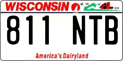 WI license plate 811NTB