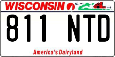 WI license plate 811NTD