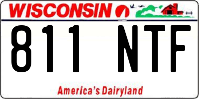 WI license plate 811NTF