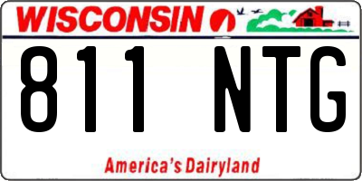 WI license plate 811NTG