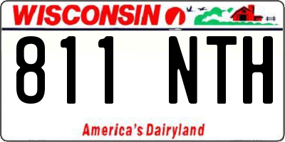 WI license plate 811NTH