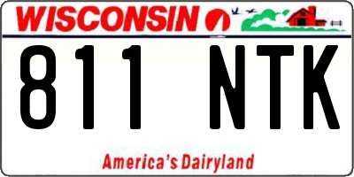 WI license plate 811NTK