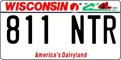 WI license plate 811NTR