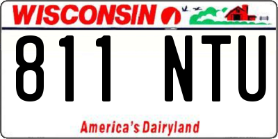 WI license plate 811NTU