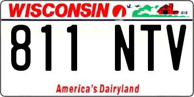 WI license plate 811NTV