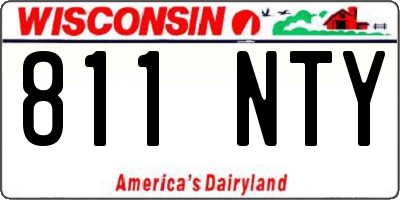 WI license plate 811NTY