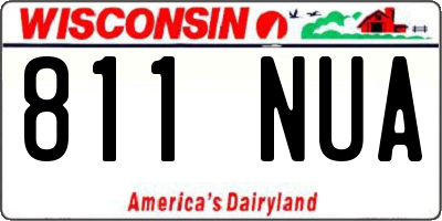 WI license plate 811NUA