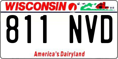 WI license plate 811NVD