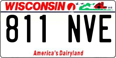 WI license plate 811NVE