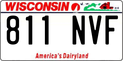 WI license plate 811NVF