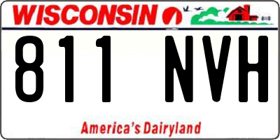 WI license plate 811NVH