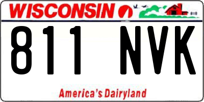 WI license plate 811NVK