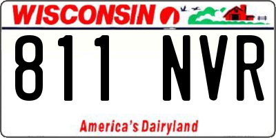WI license plate 811NVR