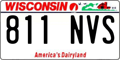 WI license plate 811NVS