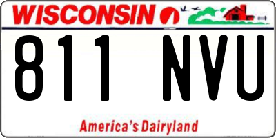 WI license plate 811NVU