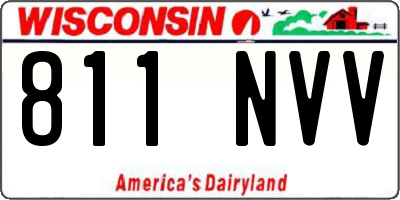 WI license plate 811NVV