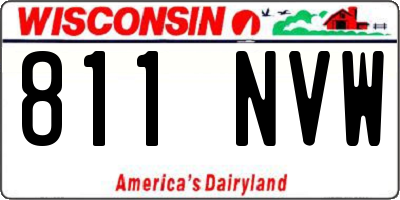 WI license plate 811NVW