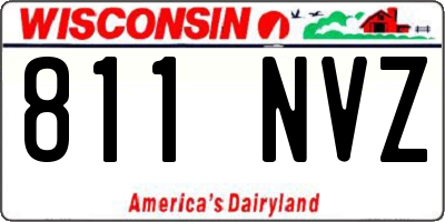 WI license plate 811NVZ