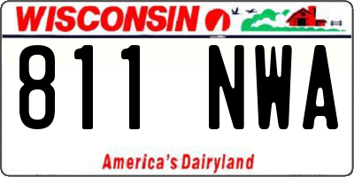 WI license plate 811NWA