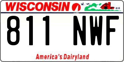 WI license plate 811NWF