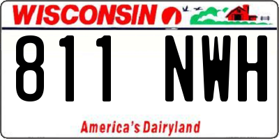 WI license plate 811NWH