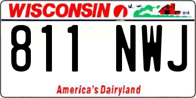 WI license plate 811NWJ