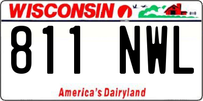 WI license plate 811NWL