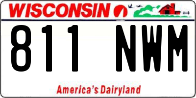WI license plate 811NWM