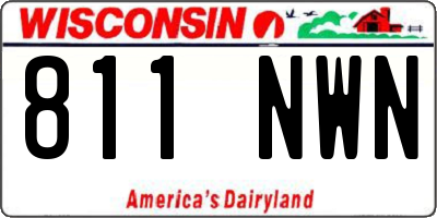 WI license plate 811NWN